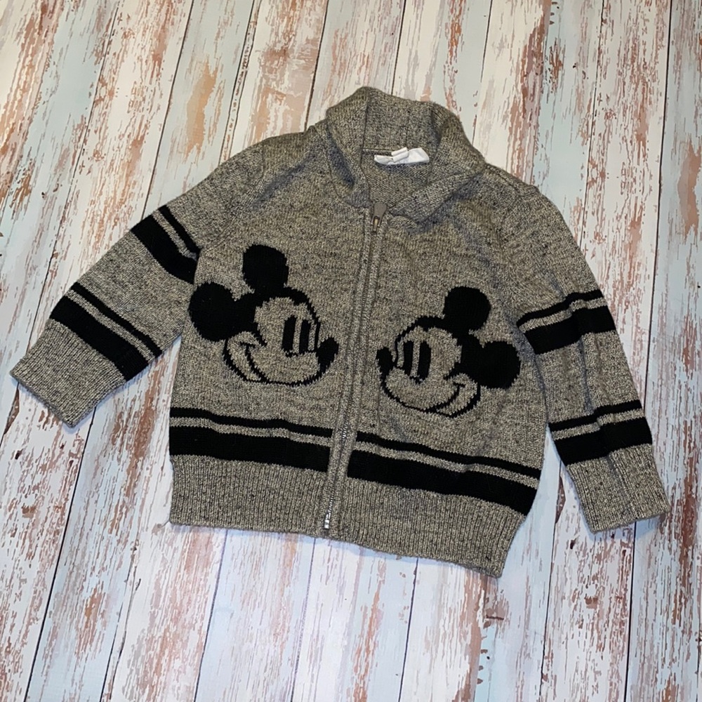 BabyGap Mickey Mouse Zip up Cardigan 18/24 mth